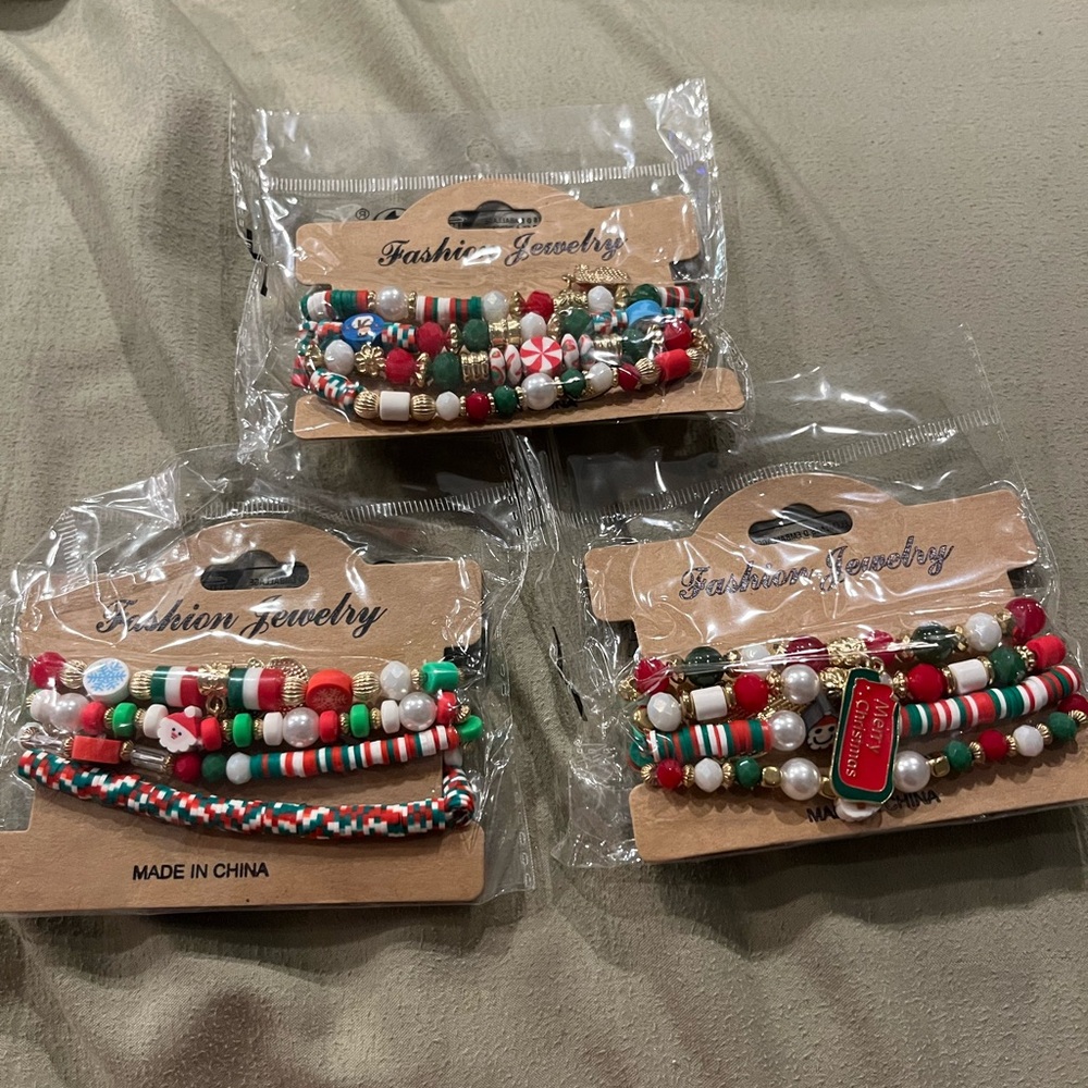 Bundle Of Christmas Bracelets